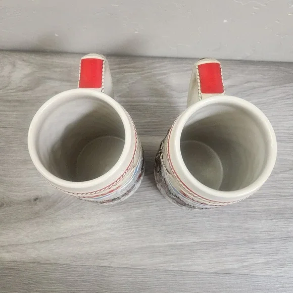 Vintage Budweiser Clydesdale Stein Limited Edition 1985 Set of 2 Ceramic Classic - Picture 8 of 9